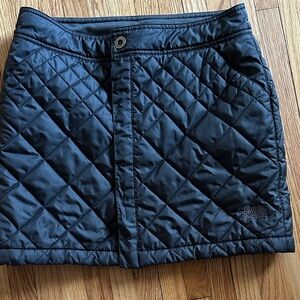 The North Face Quilted Black Mini Skirt